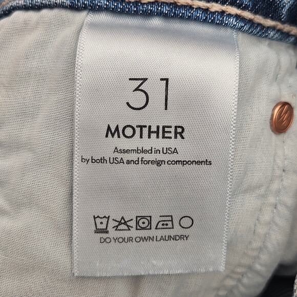 MOTHER Lil Dodger‎ Ankle High-Rise Straight-Leg Jeans Strike a Pose 31 - Picture 10 of 14